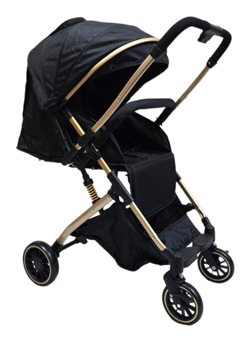 BABYCARA Ultra Lightweight Baby Stroller Gold Frame Compact Folding for Travel Cabin  - Image 4