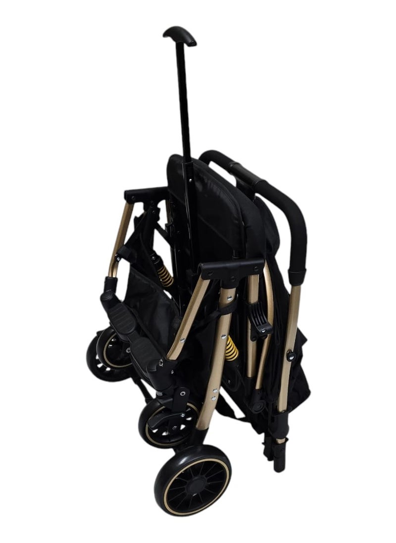 BABYCARA Ultra Lightweight Baby Stroller Gold Frame Compact Folding for Travel Cabin  - Image 5