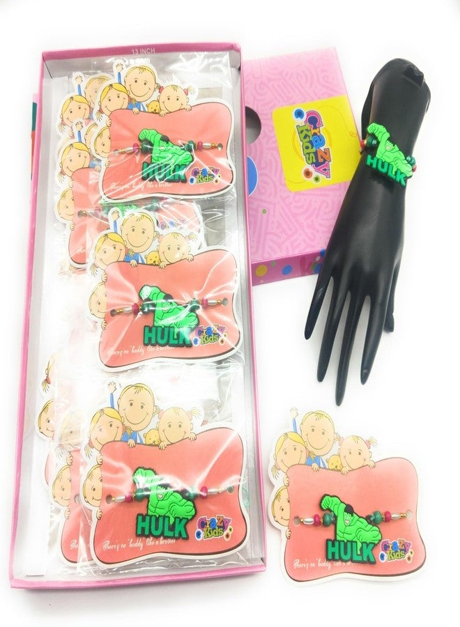 DEE SONS Stylish Kids Rakhi Bracelet (Set of 1) with Roli Chawal and Greeting Card, (DE130) - Image 2