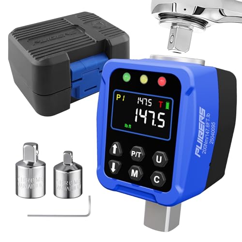 PUIBERS Digital Torque Adapter 12 Drive 731475 Ftlb 10200 Nm Electronic Torque Wrench Converter with LCD Display 1 Accuracy 14 38 Adapters for Car Motorcycle Maintenance DIY Use - Image 1