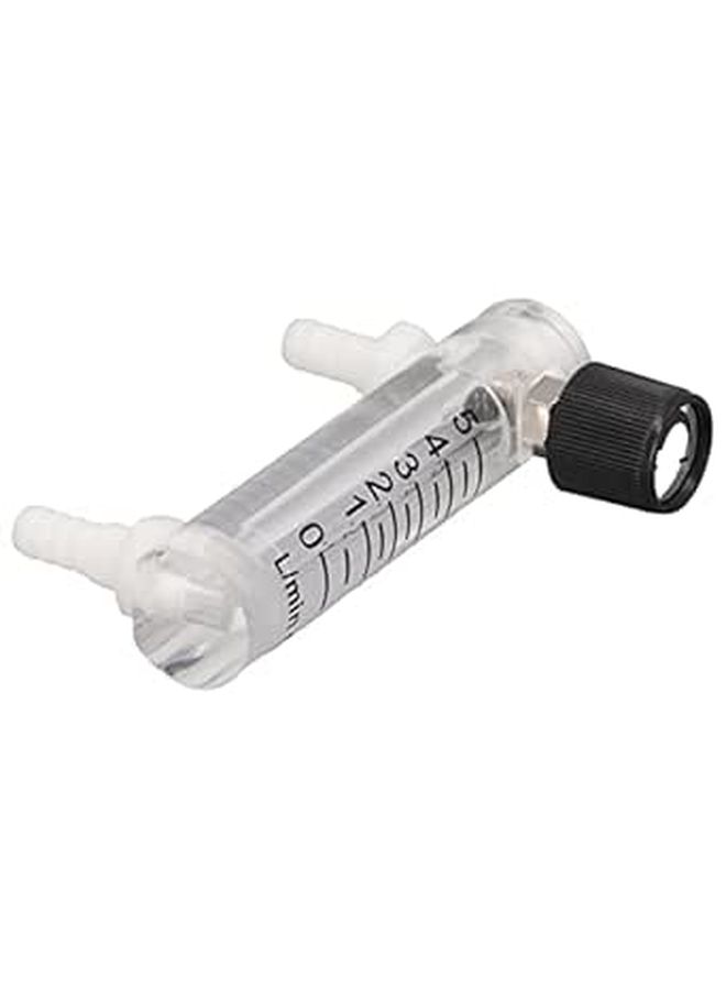 Panel Mount Acrylic Flow Meter 0 5 LPM Adjustable Clear Scale Medical Lab Use - Image 1