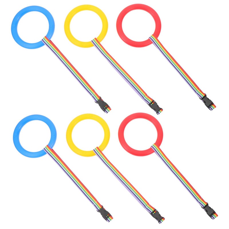 Walking Rope Safety Leash 6 Pack with Color Coded Handles for Preschool Kindergarten Outdoor Activity - Image 2