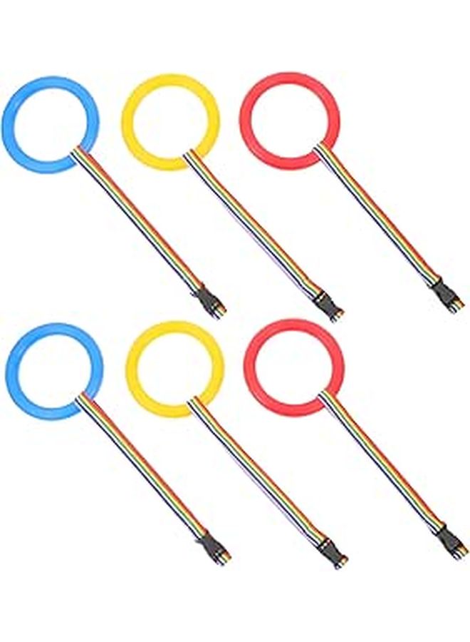Walking Rope Safety Leash 6 Pack with Color Coded Handles for Preschool Kindergarten Outdoor Activity - Image 1