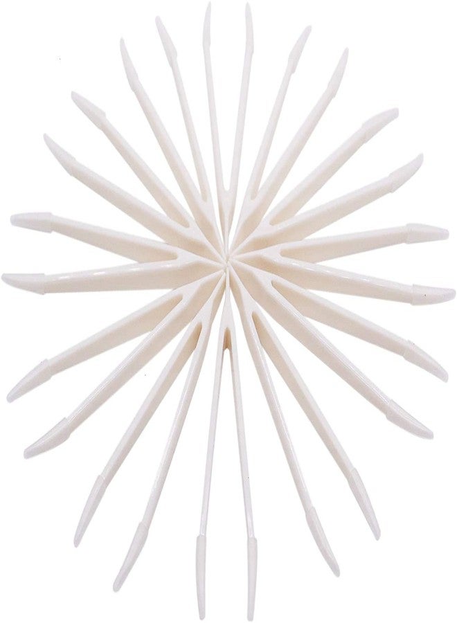 MosBug 12Pcs 80mm Contact Lens Tweezers Make Up Tool (White) - Image 1