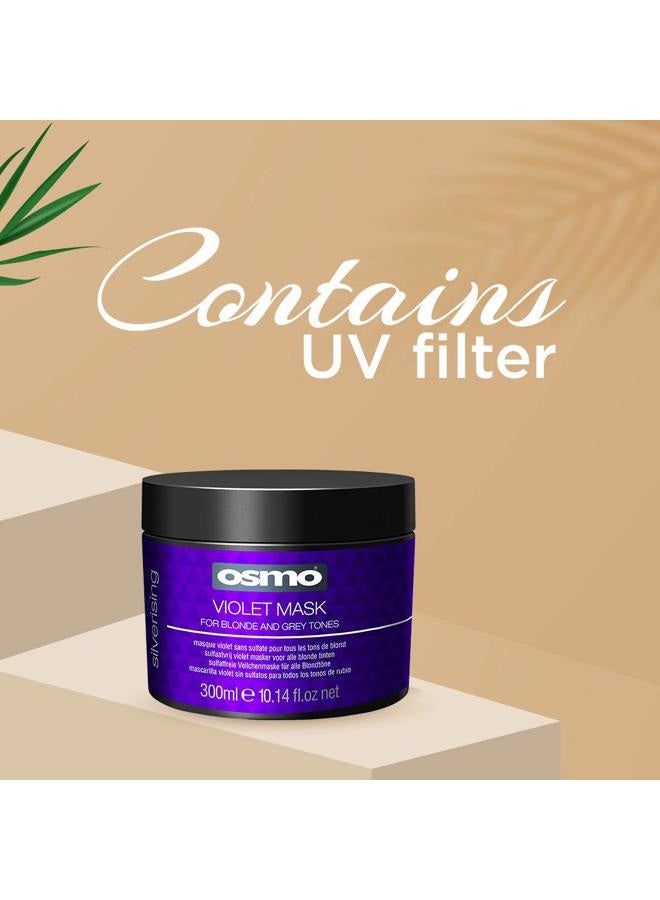 Osmo Silverising Violet Mask for Blonde and Grey Tones 10.14 Fl.Oz - Image 2
