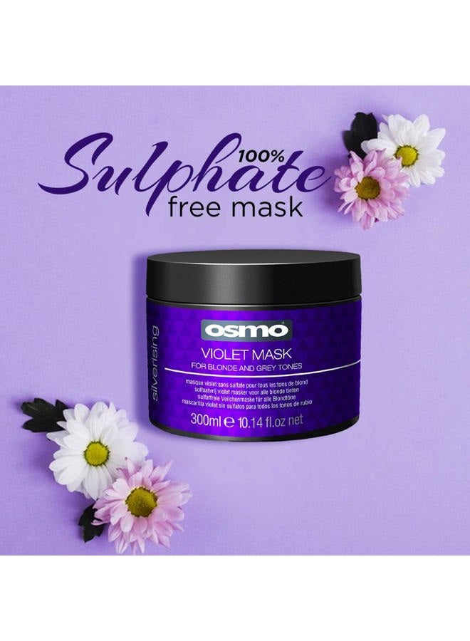 Osmo Silverising Violet Mask for Blonde and Grey Tones 10.14 Fl.Oz - Image 4