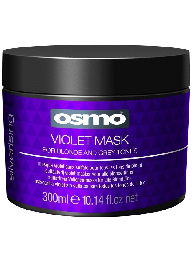 Osmo Silverising Violet Mask for Blonde and Grey Tones 10.14 Fl.Oz - Image 1