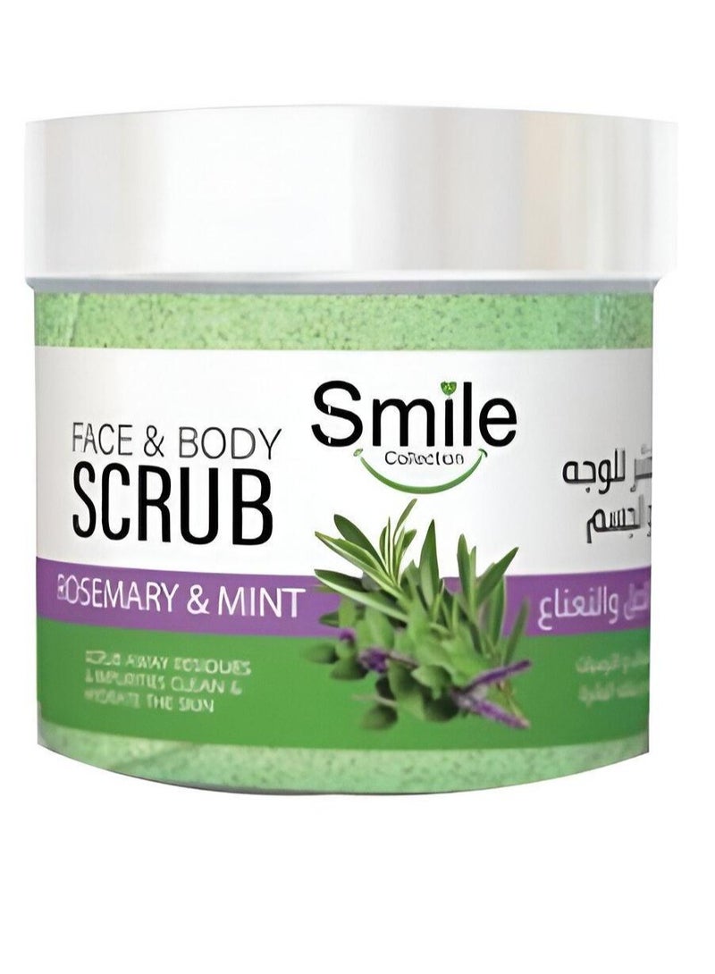 Smile Rosemary Mint Face Body Scrub 300Ml