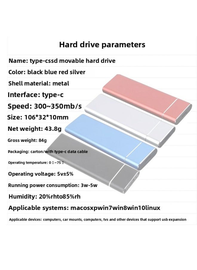 Generic Custom Tpye-c External Can Be Connected To The Mobile Phone 1t Foot High-speed Game Personal Mobile Solid State Drive-Capacity:2TB  - Image 2