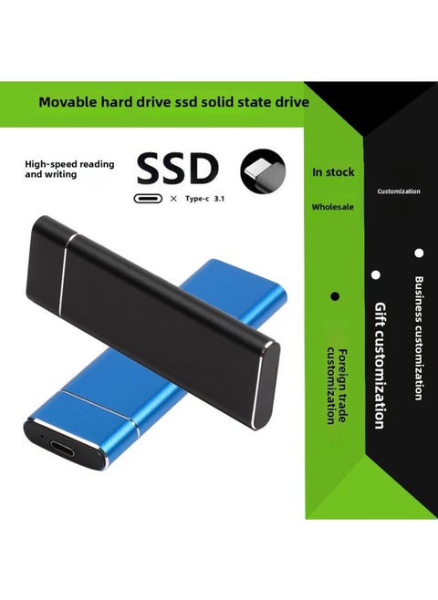 Custom Tpye-c External Can Be Connected To The Mobile Phone 1t Foot High-speed Game Personal Mobile Solid State Drive-Capacity:2TB