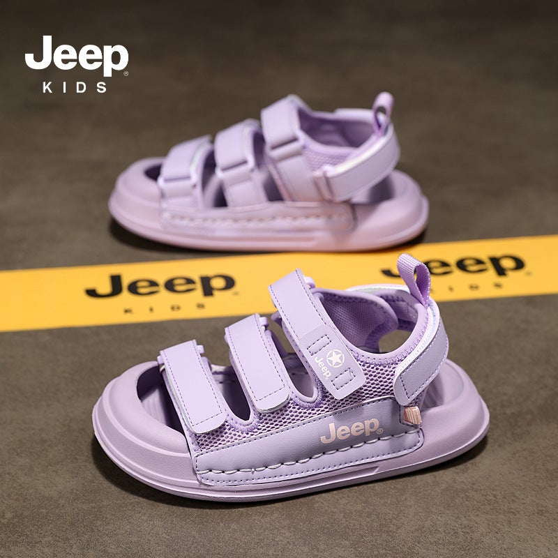Jeep Boys Baotou Sandals Summer Summer 2023 New Style Middle And Large Children'S Soft Sole Non-Slip Children'S Sports Beach Shoes - Image 5
