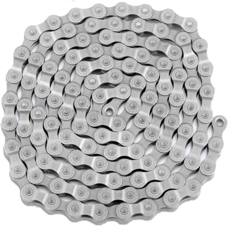 LATERN TOOPRE 6/7/8-Speed Bicycle Chain, 116 Links ​​Steel High Strength Bike Derailleur Chain for 6/7/8-Gear Road Mountain Bicycle (4.9ft) - Image 1