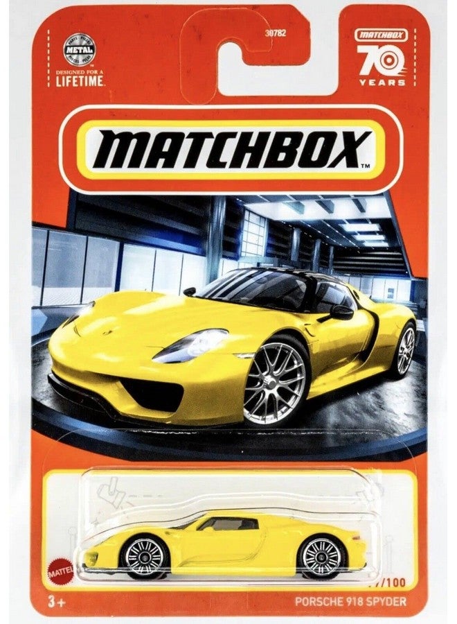 Matchbox Porsche 918 Spyder 77/100 (Yellow)