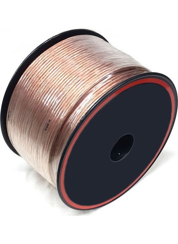 class 2x1.00mm Speaker Cable Transparent 