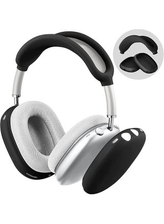 Silicone Case Cover For Airpods Max Headphones Anti Scratch Ear Cups Cover And Headband Cover For Airpods Max Accessories Skin Protector For Airpods Max Headset Protective Accessories Black - pzsku/Z69781C5ECA20E4EE55E6Z/45/1743946481/964aab05-c018-4b00-9efe-c5bbe3019e18