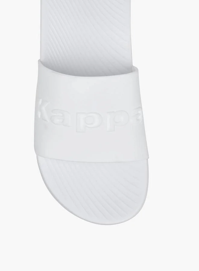 Kappa WHITE Men Logo Embossed Slides for Men | Best Price UAE