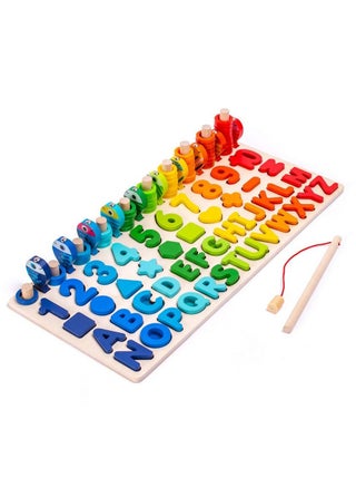 Montessori Wooden Puzzle Toy,Educational Mathematics Game for Children Baby 1 2 3 4 5 6 Years,Learn Numbers and Letters of the Alphabet, Recognize Shapes & Colours - pzsku/Z69783A16A0C6E645DE45Z/45/_/1690358098/c8de7d82-0bb2-4596-9320-f744c3492477