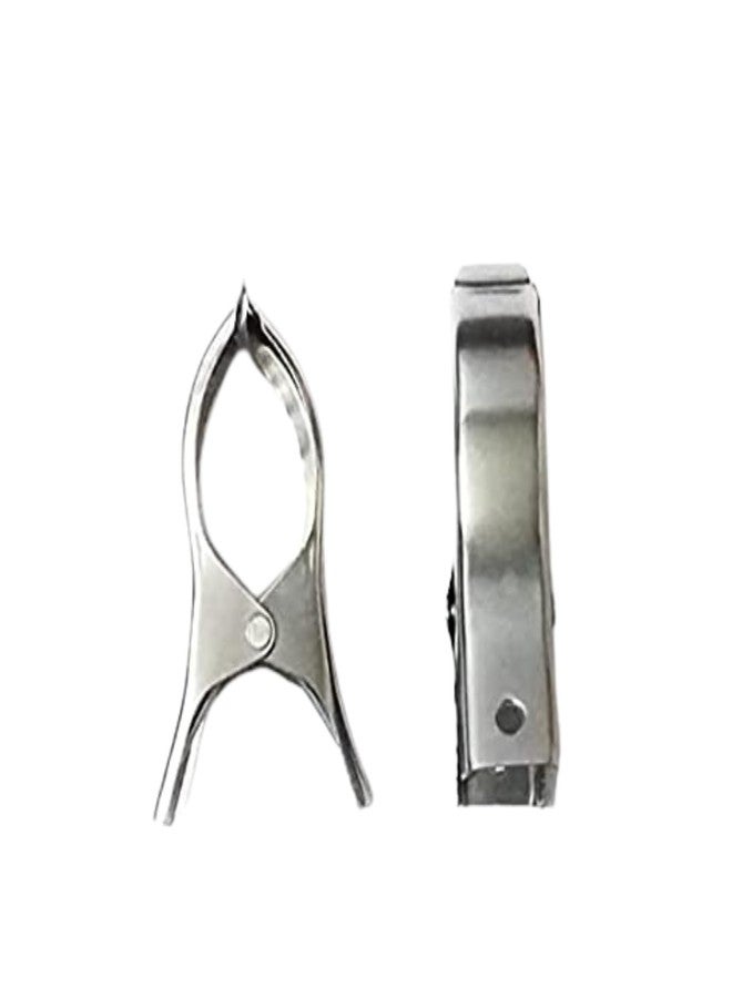 Homenique 24 Pcs Stainless Steel Clothes Clips Pegs for Drying, Rust-Free, Strong Grip, Windproof, Multipurpose Use for Laundry, Socks, Towels, Papers, Kitchen – Silver - Image 3