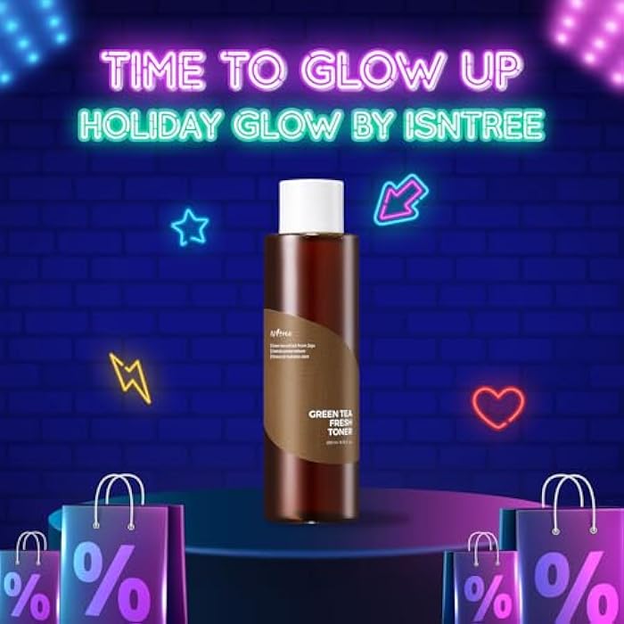 ISNTREE Green Tea Fresh Toner 200ml, 6.76 fl.oz | Korean Skincare | Toner for Oily Skin | Sebum Control | Hydrating and Refreshing - Image 2