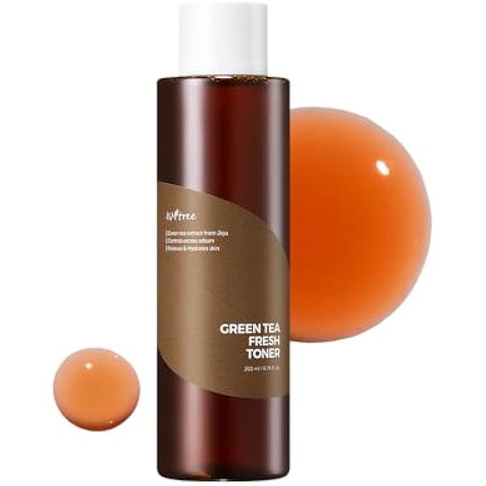 ISNTREE Green Tea Fresh Toner 200ml, 6.76 fl.oz | Korean Skincare | Toner for Oily Skin | Sebum Control | Hydrating and Refreshing - Image 1