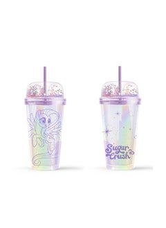 Miniso My Little Pony Collection  Double-Wall Water Bottle with Straw 480mL 