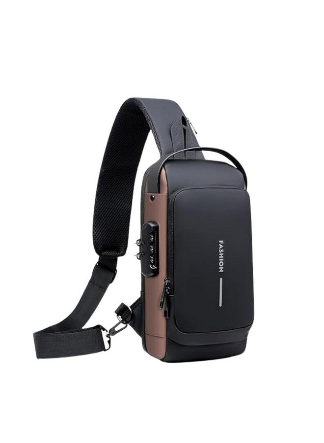Tomorrow Fashion Sling Bags for Men Women, Waterproof Chest Bag, Anti-Theft Password Lock, Crossbody Backpack, Small Flex Shoulder Bag for Hiking, Cycling, Running, Travel