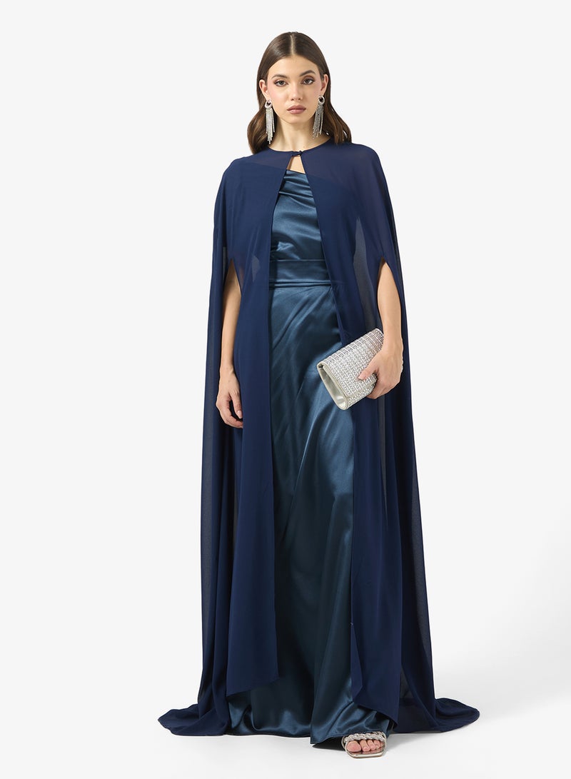 TFNC Lisa Navy Maxi Cape - Image 4