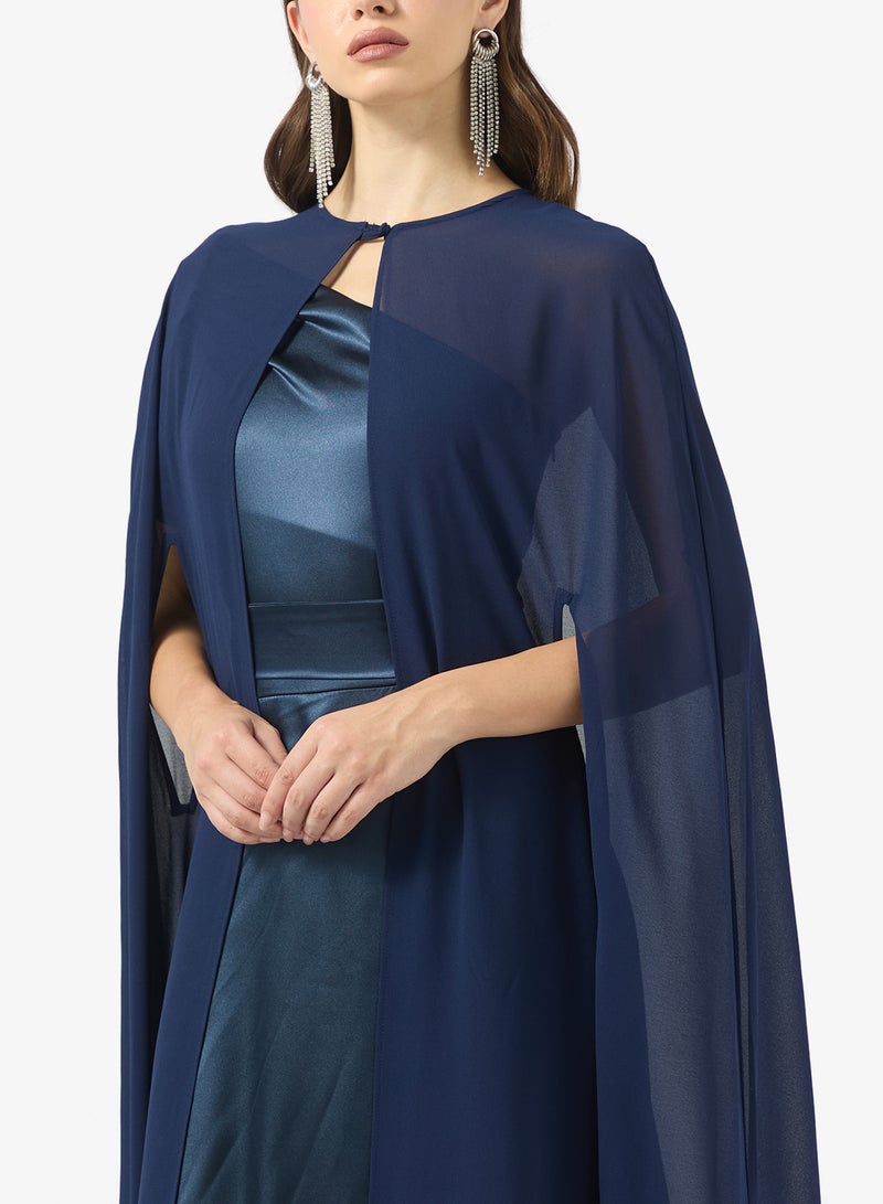 TFNC Lisa Navy Maxi Cape - Image 3