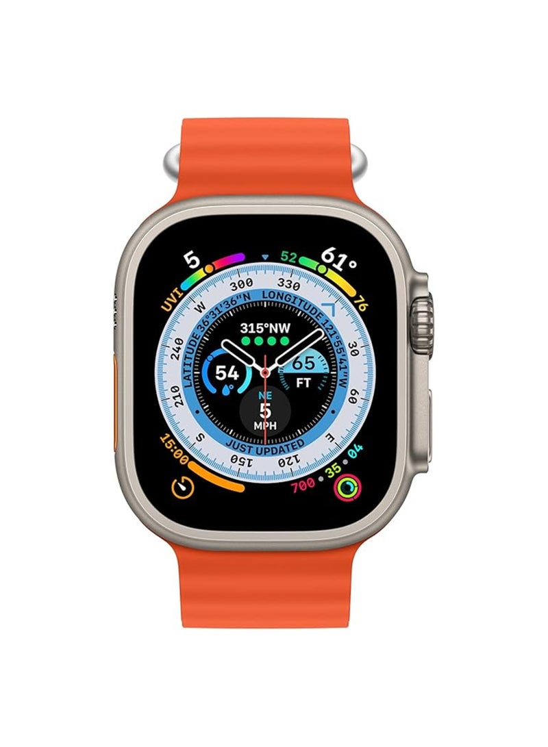Apple Watch Series 10 9 8 7 6 5 4 3 2 1 SE, Silicone Band Soft Silicone Waterproof Strap Wristbands Compatible with iWatch Apple Watch Series Ultra 49mm 46mm 45mm 44mm 42mm - Orange - Image 2