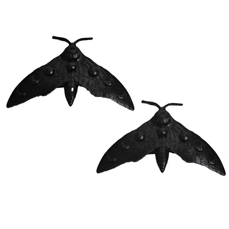 LANGHONG 2PCS Halloween Moth Hairpin For Women Vintage Gothic Hair Pin Hair Accessories ZTLS1