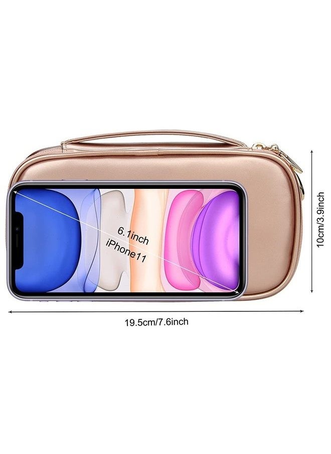 MONSTINA Makeup Bag for Women,Pouch Bag,Makeup Brush Bags Travel Kit Organizer Cosmetic Bag (cgold)  - Image 4