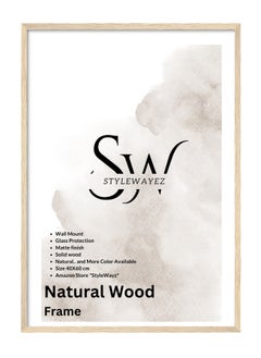 StyleWayez Wall Modern Wood Picture Frames 50x70 cm - Black Color  - Image 2