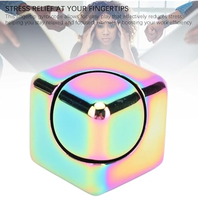 Yechiry Aluminum Alloy Split Stress Relieve Decompression Finger Rotation Toy, Easy Play, Boost Work Efficiency, Tabletop Play Toy - Image 2