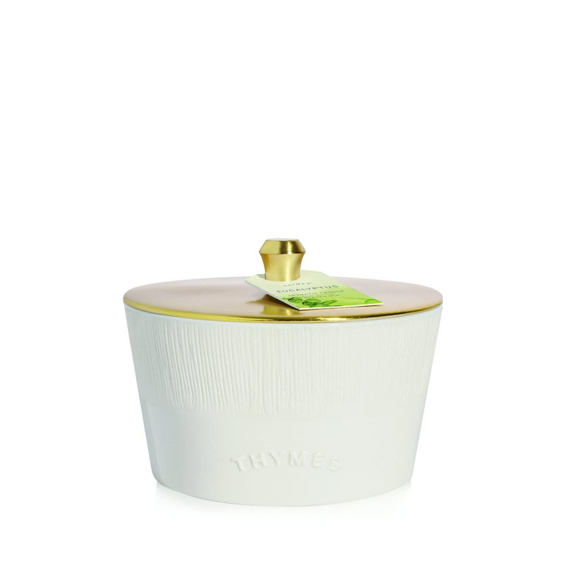Thymes 3-Wick Candle with Lid - Eucalyptus - 13.5 Oz - Image 1