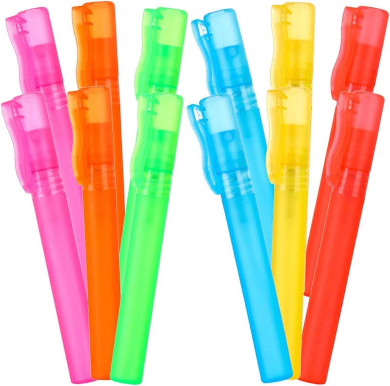 12pcs Refillable Pen Perfume Bottles 10ml Mini Portable Spray Bottles Colorful Mist Atomizers for Women - Image 1