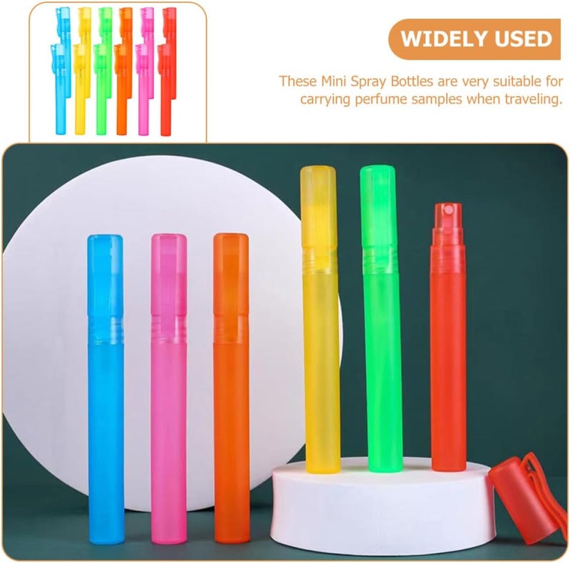 12pcs Refillable Pen Perfume Bottles 10ml Mini Portable Spray Bottles Colorful Mist Atomizers for Women - Image 3