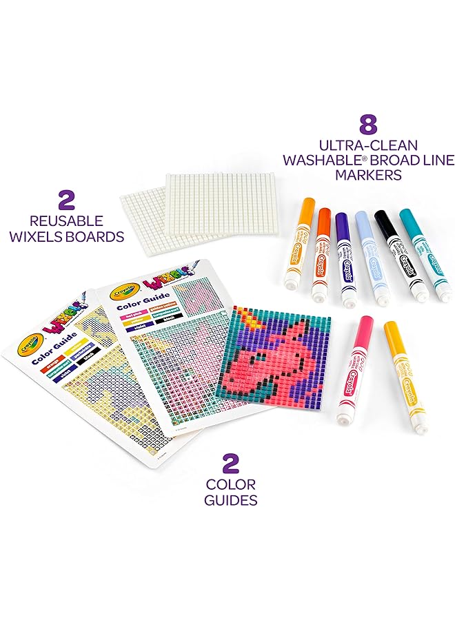 كرايولا مجموعة تلوين فن البكسل من Wixels Unicorn Activity Kit هدية للأطفال من سن 6 إلى 7 سنوات - Image 3