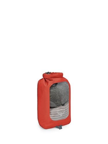 Osprey 6L Waterproof Dry Sack with Window Mars Orange - Image 1