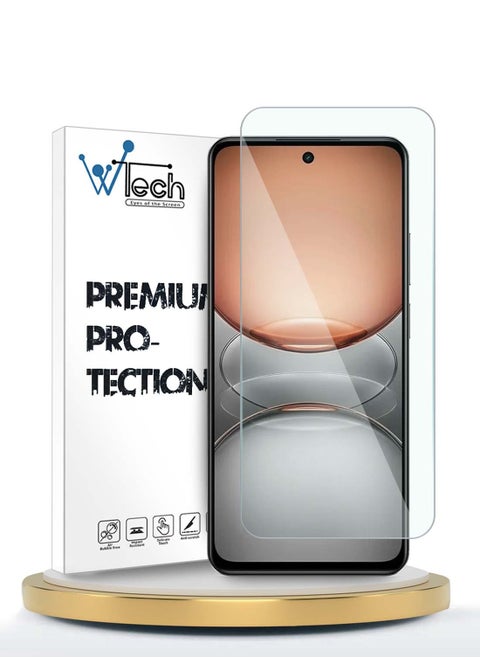 Realme C75 4G 2024 WTech Premium Series Curved Edges 9H 2.5D Tempered Glass Screen Protector (MSG9CN) - Clear