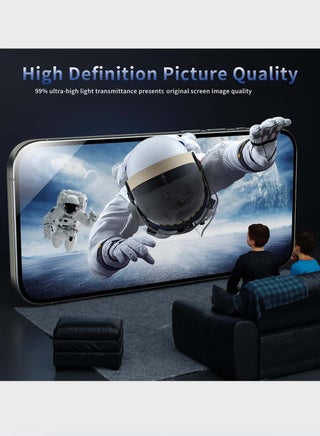 واقي شاشة من الزجاج المقوى من ريلمي C75 4G 2024 WTech Premium Series 9H 2.5D - شفاف - view 5