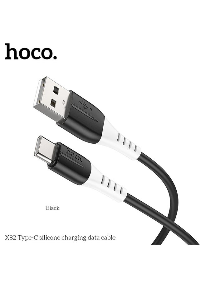 X82 Type-C silicone charging data cable