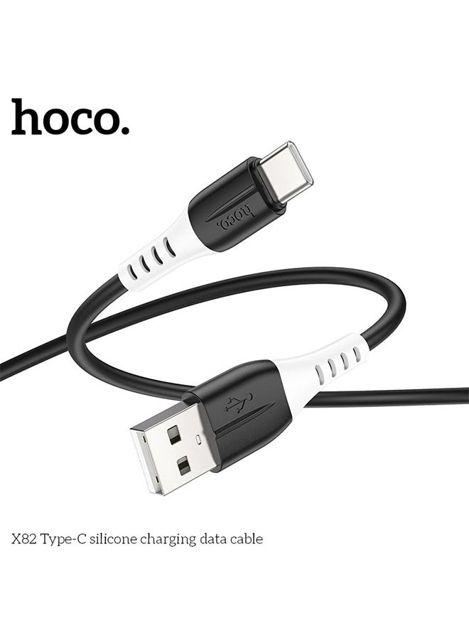 X82 Type-C silicone charging data cable