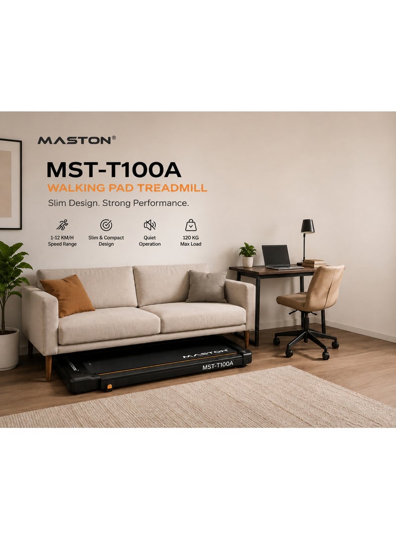MASTON MST-T100A 2.5HP Walking Pad Under Desk Treadmill For Home Use - Image 4