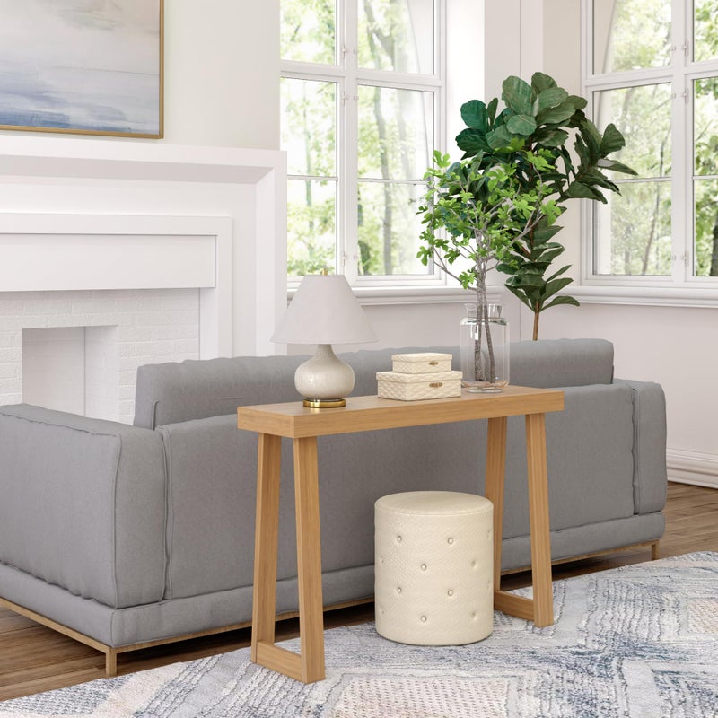 Plank+Beam Solid Wood Console Table, 46 Inch, Sofa Table, Narrow Entryway Table for Hallway, Behind The Couch, Living Room, Foyer, Easy Assembly, Pecan - Image 5