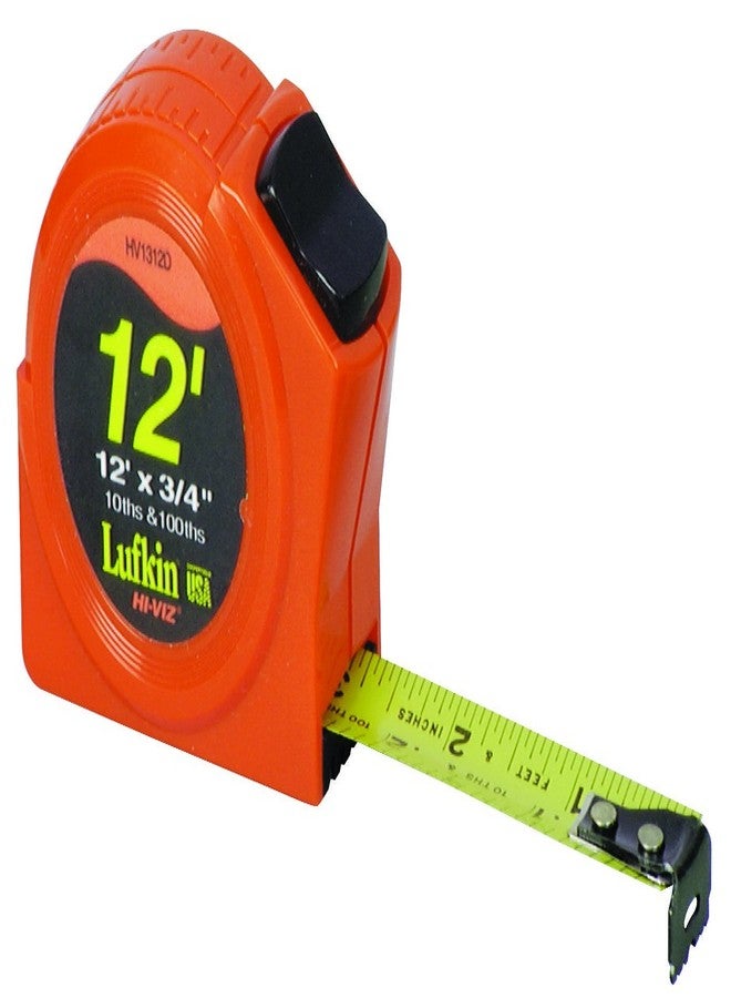 Lufkin HV1316 3/4-Inch x 16 Hi-Viz½ Orange Power Return Tape Measure - Image 1