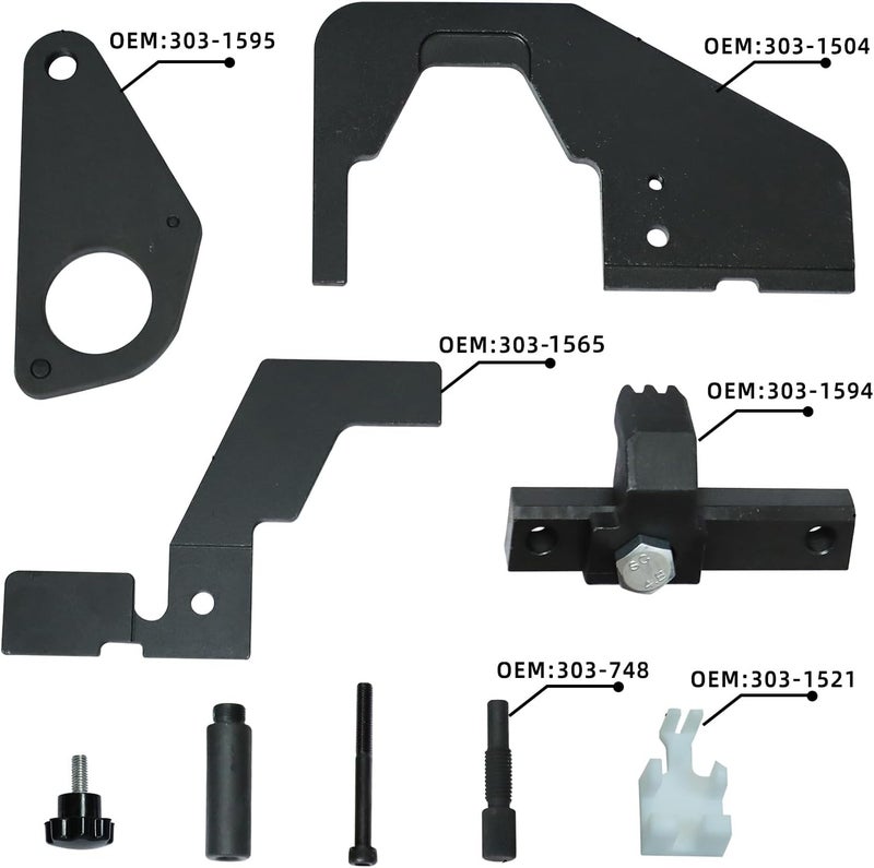 DPTOOL Engine Camshaft Timing Lock Tool Set for Jaguar/Land Rover Evoque 2.0T /Ford 2.0 2.3T SCTi Ecoboost Ti-VCT Mondeo Focus Mustang 303-1565 303-1600 303-748 303-1594 303-1595 303-1521 303-1504 - Image 2