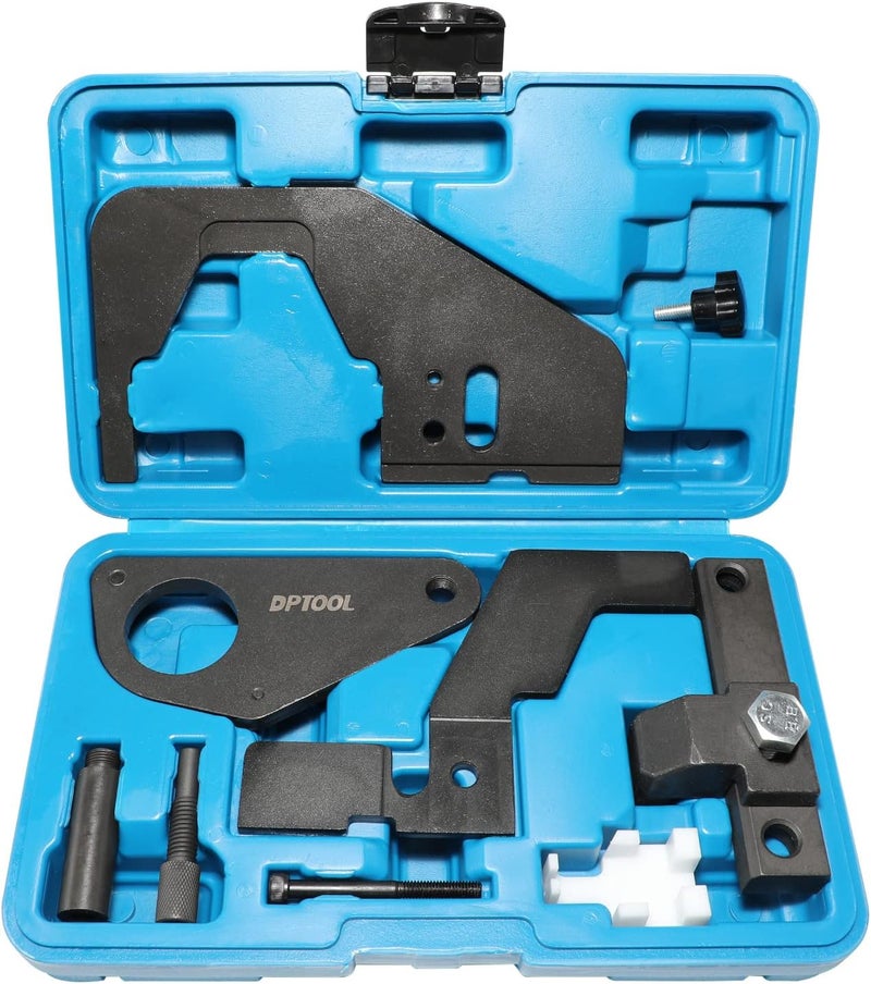 DPTOOL Engine Camshaft Timing Lock Tool Set for Jaguar/Land Rover Evoque 2.0T /Ford 2.0 2.3T SCTi Ecoboost Ti-VCT Mondeo Focus Mustang 303-1565 303-1600 303-748 303-1594 303-1595 303-1521 303-1504 - Image 1