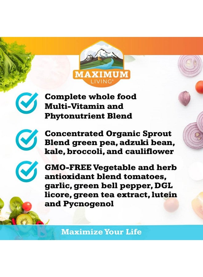 Maximum Living Vitasprout Wholefood Multivitamin & Phytonutrient Blend 120 Capsules - Image 5