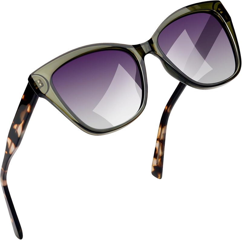 Joopin Sunglasses Women Polarized Cat Eye UV Protection TR90 Big Frame Shades Lady Sunglass Trendy Vintage Oversized Sun Glasses - Image 1
