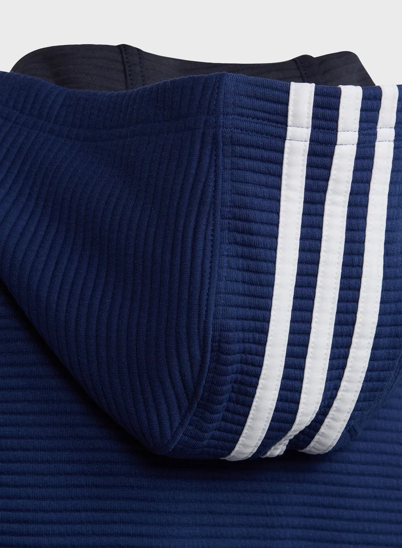 Adidas Youth 3 Stripe Hoodie